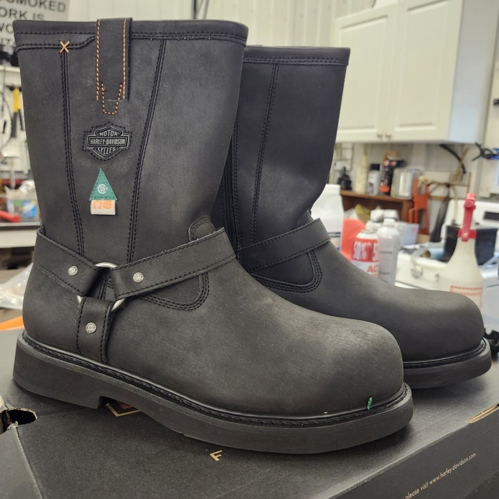 Harley-Davidson Men's Charcoal Riding Boots
